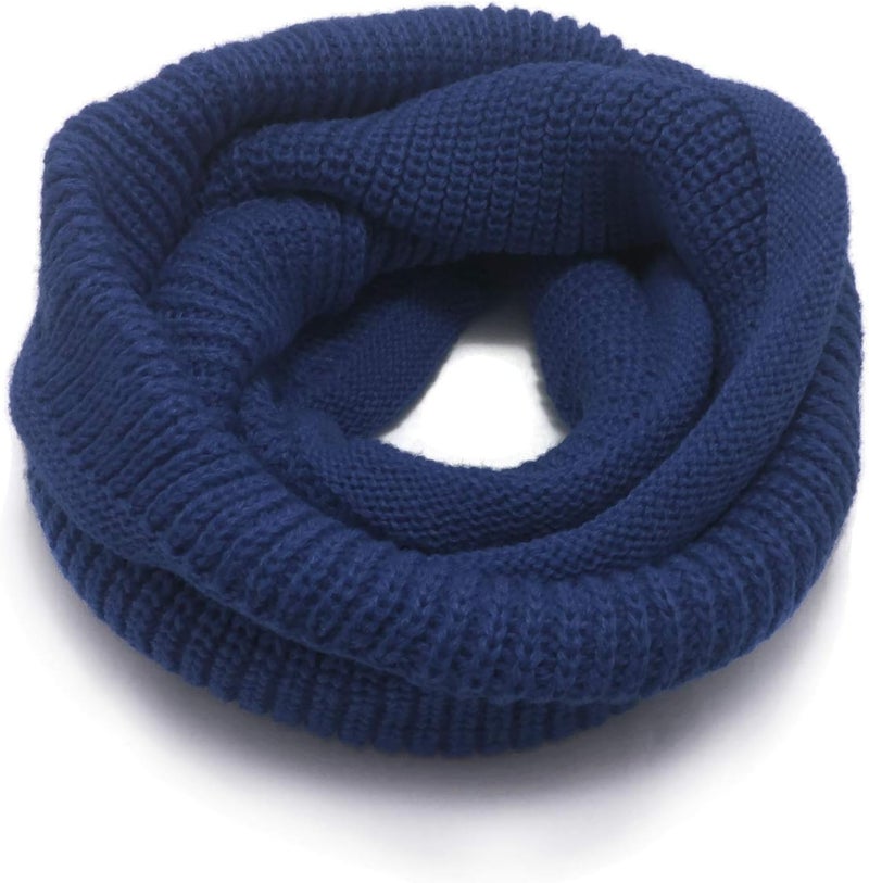 JELLYTREE Store Kids Winter Scarf Fashion Thick Knitted Warm Toddler Infinity Scarf Soft Neck Warmer for Boys Girls - Image 1